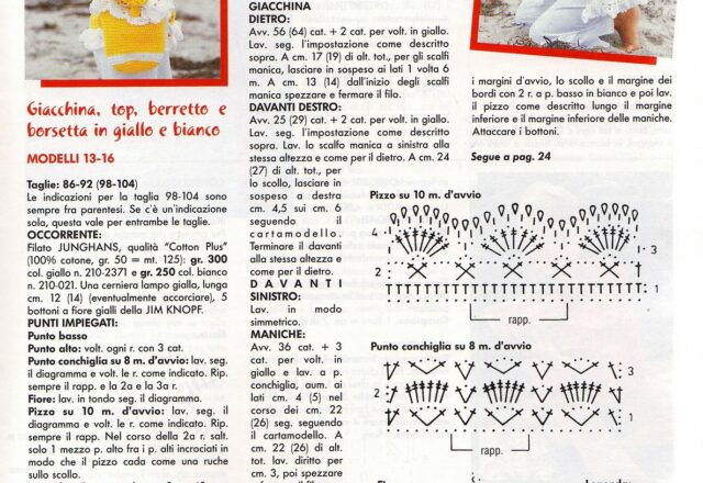 giacchina top berretto e borsetta bambina uncinetto (3)