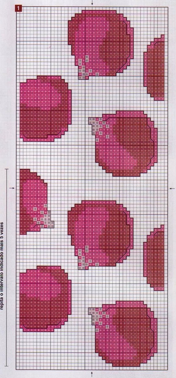 lenzuolo matrimoniale petali di rosa rossi punto croce (3)