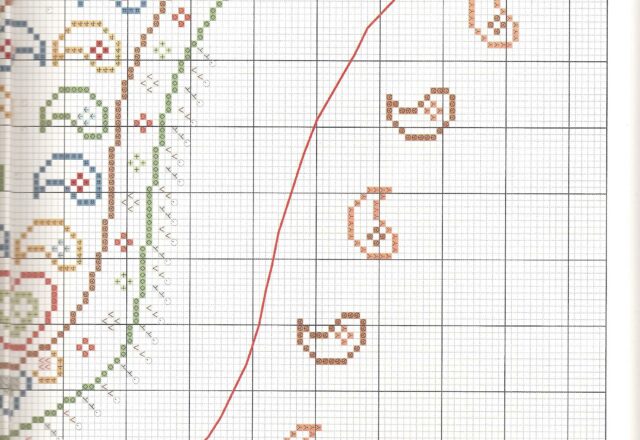 motivo punto croce primaverile da ricamare su borsa (4)