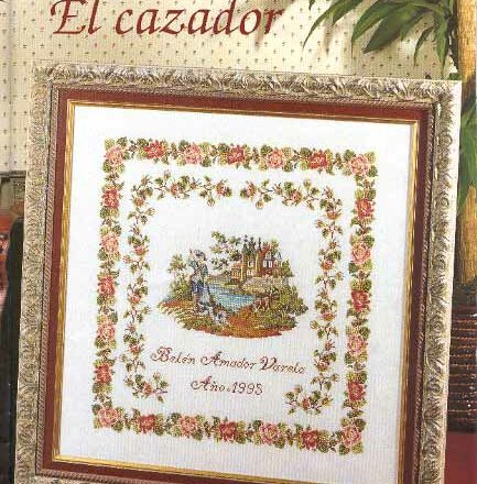 quadro punto croce el cazador (1)