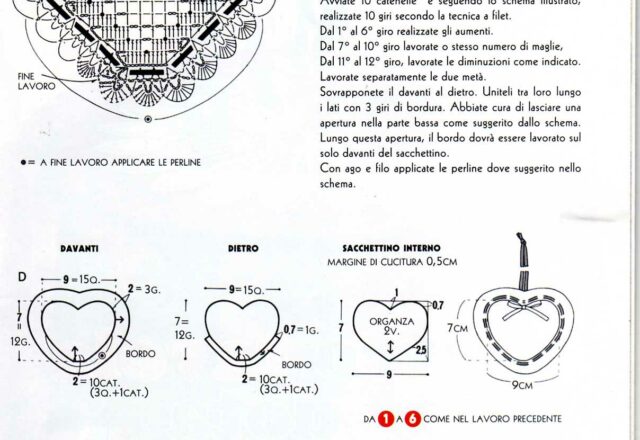 sacchettino uncinetto cuoricino bomboniera (2)