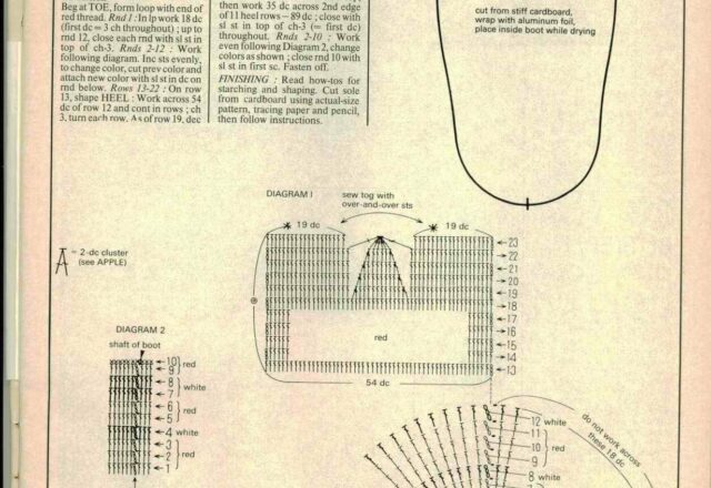 scarpetta portaconfetti uncinetta (2)