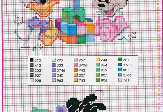 schema baby pippo rana paperina minnie 574