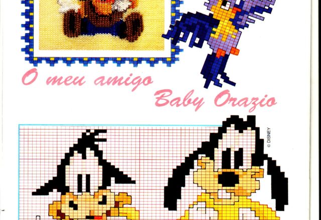 schema da ricamare di baby orazio della Dinsey