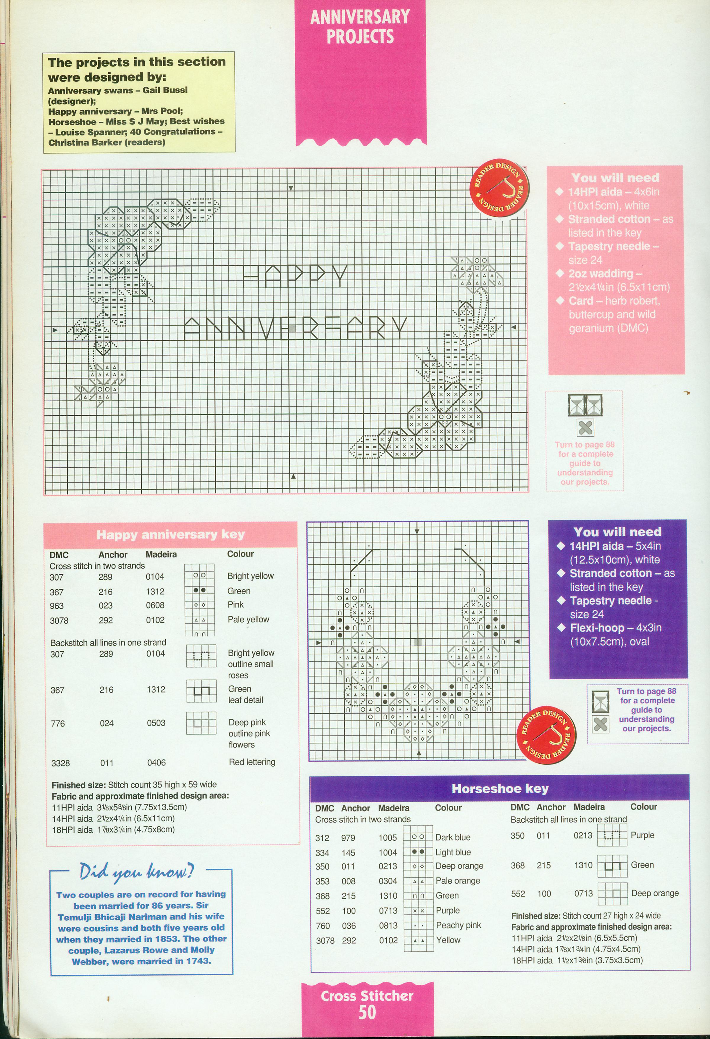 schema felice anniversario ferro di cavallo