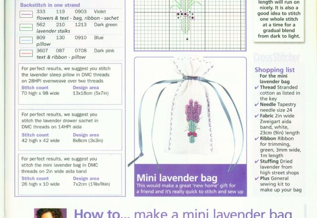 schema piccolo fiore di lavanda