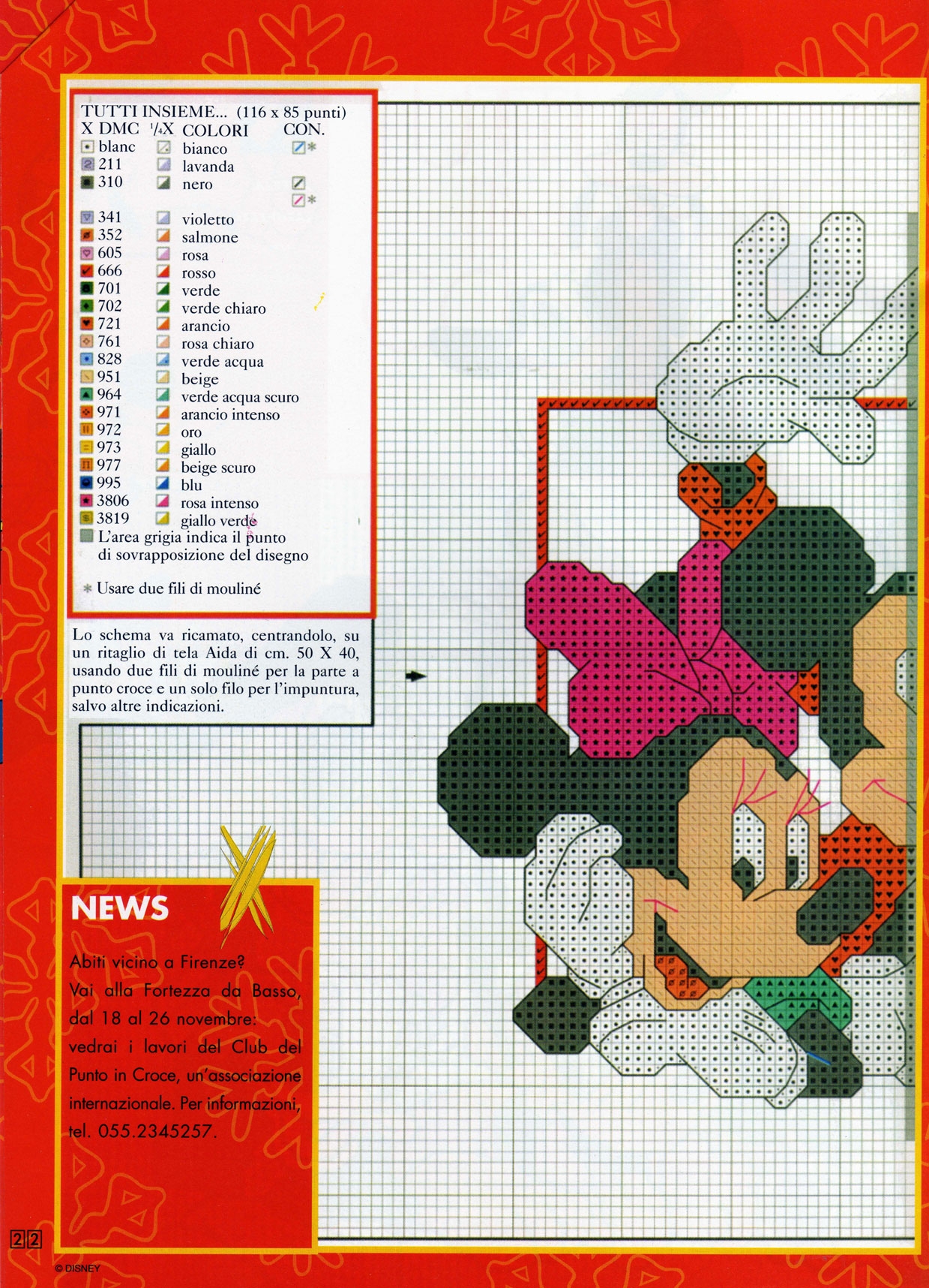 schema punto croce dei personaggi di Topolino (1)