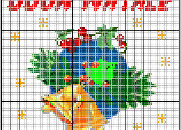 scritta Buon Natale con foglie e campana