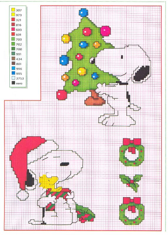 snoopy woodstock albero natale